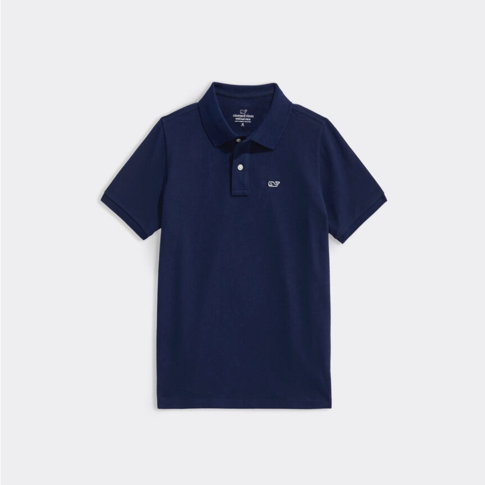 Vineyard Vines Heritage Pique Polo, Navy Blue. Size L (16) Like new, worn once